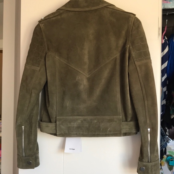 Size 38 Courreges lamb skin Suede Jacket - Picture 5 of 6